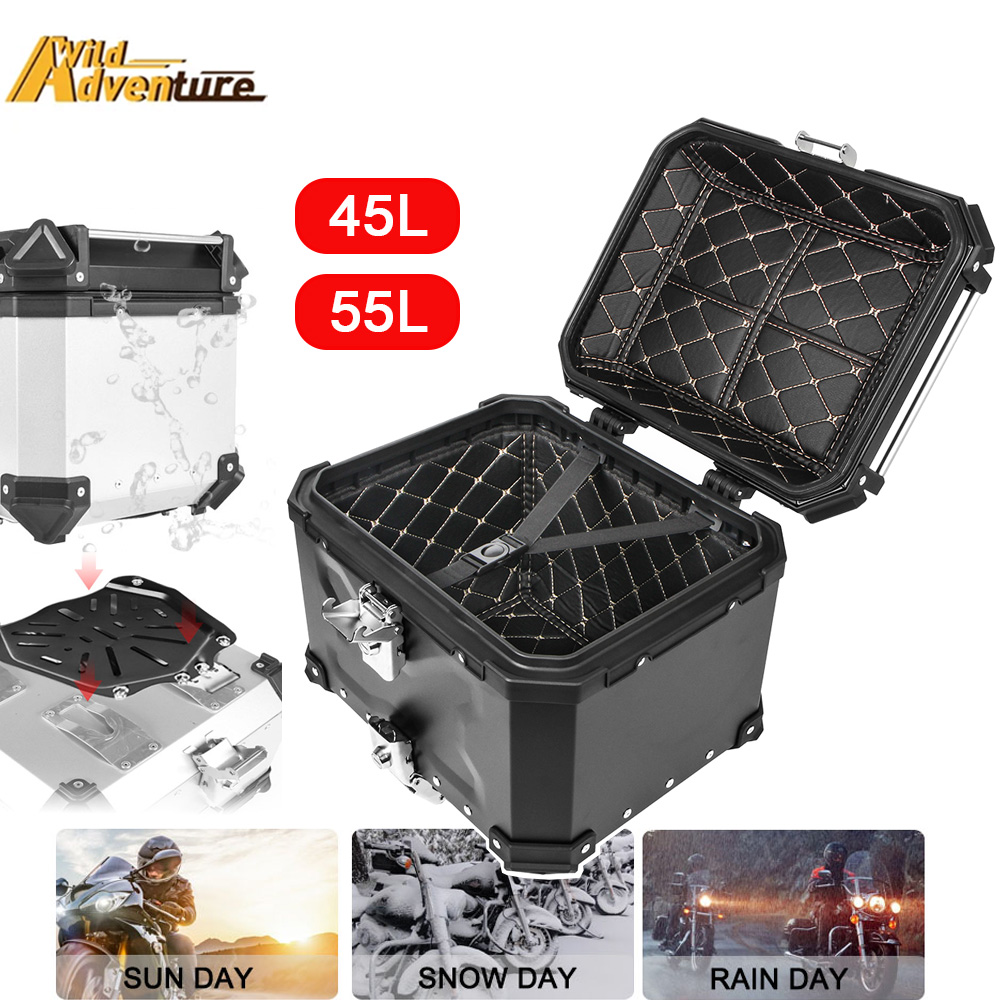 Aluminum Top Case Luggage Box 45L 55L - BMW, VOGE 55L 45L 오토바이 리어