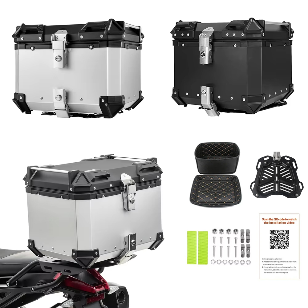 Aluminum Top Case Luggage Box 45L 55L - 오토바이 알루미늄 박스 오토바이 리어 러기지