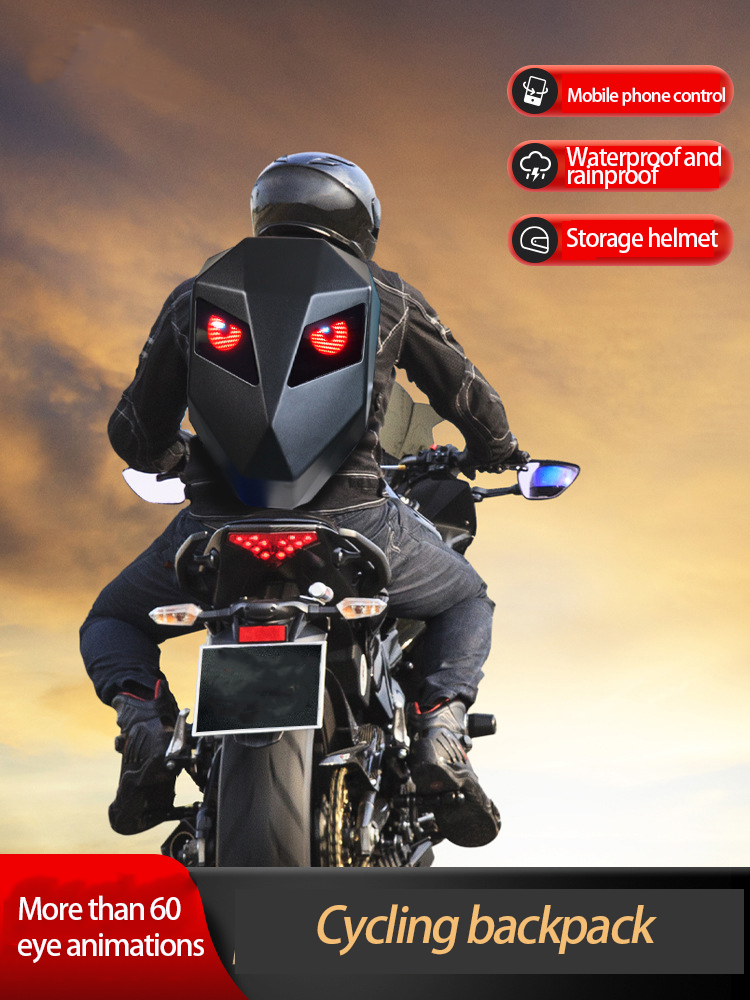 Motorcycle Helmet Backpack Waterproof Led - 오토바이 라이딩 백팩, 백팩, LED 라이트