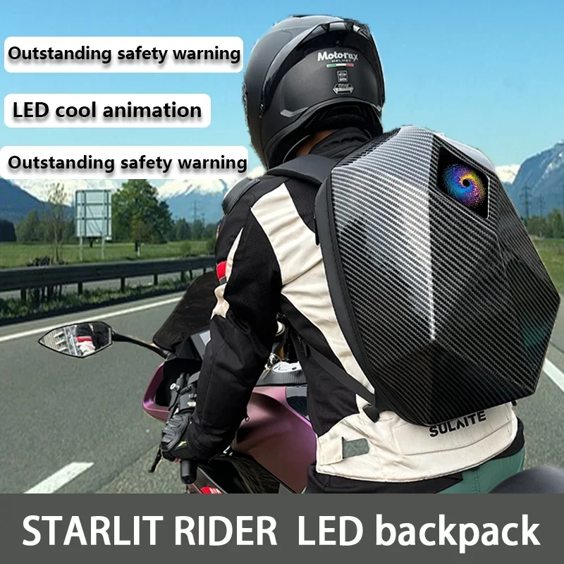 Motorcycle Helmet Backpack Waterproof Led - LED 나이트 사이클링 배낭, 눈 오토바이