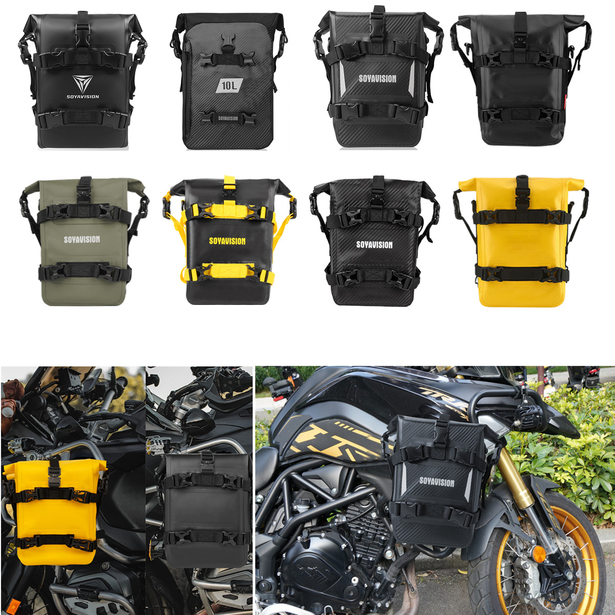 Motorcycle Crash Bar Waterproof Dry Bag - ADV 오토바이 크래시 바 가방 8L