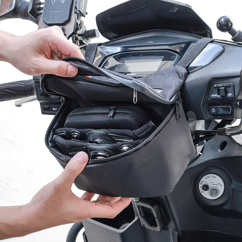 방수 오토바이 핸들바 가방, 다기능 스쿠터 수납 파우치 - Waterproof Motorcycle Handlebar Bag Pouch 리뷰 및 가격
