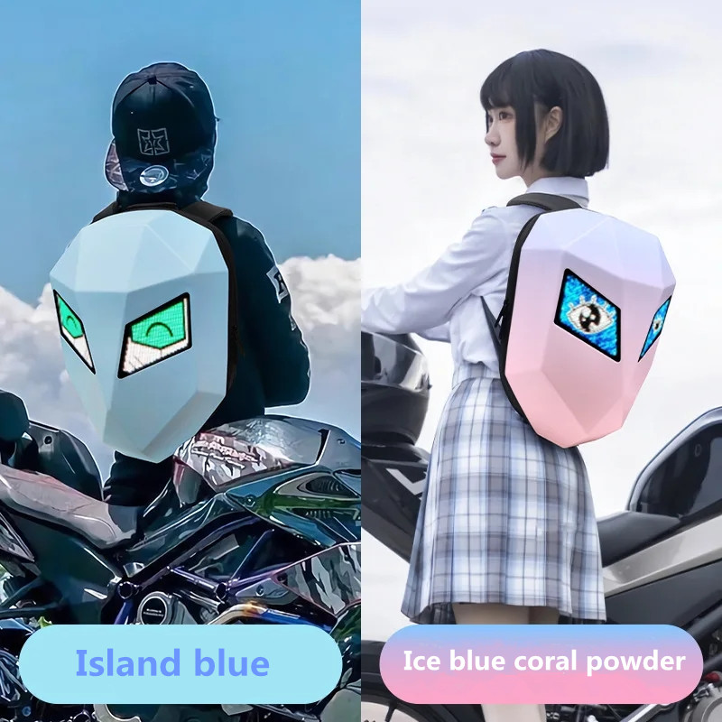 오토바이 배낭 빛나는 Led 나이트 패턴 쉘 헬멧 오토 - Motorcycle Helmet Backpack Waterproof Led 리뷰 및 가격