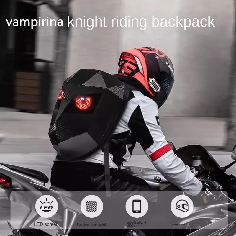 LOY LED Mochila 나이트 사이클링 배낭 패션 - Motorcycle Helmet Backpack Waterproof Led 리뷰 및 가격