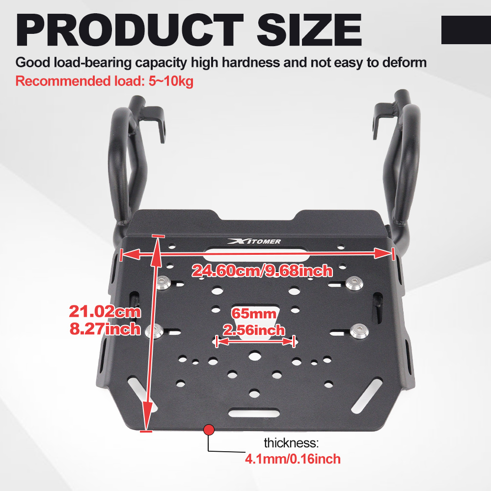 Triumph Scrambler 1200 X 1200  - Motorcycle Luggage Rack Rear Carrier Steel 리뷰 및 가격