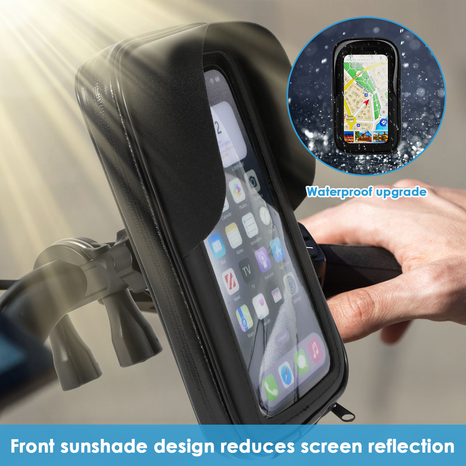 오토바이 자전거 휴대폰 홀더 가방 터치스크린 방수 사이 - Waterproof Motorcycle Handlebar Bag Pouch 리뷰 및 가격