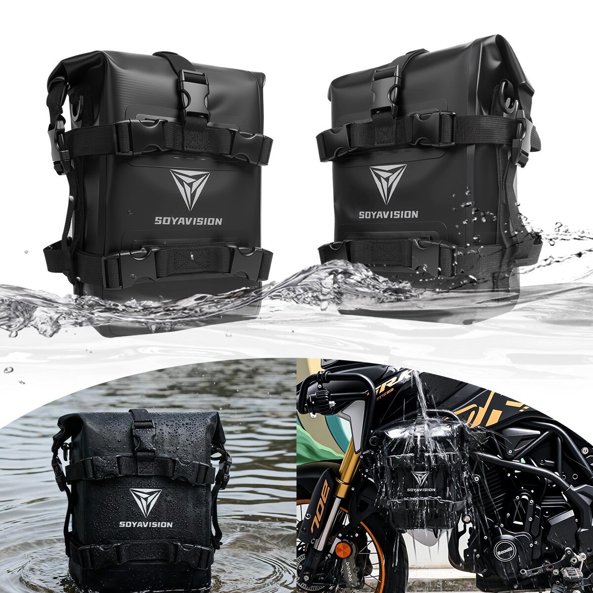 야외 탱크 사이드 백 오토바이 새들백 공구 가방 크래시 - Motorcycle Crash Bar Waterproof Dry Bag 리뷰 및 가격