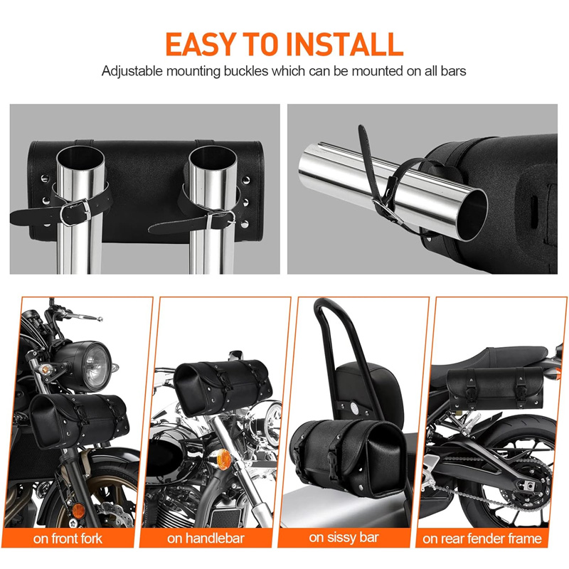 오토바이 공구 가방 방수 핸들바 롤백 프론트 포크 백  - Waterproof Motorcycle Handlebar Bag Pouch 리뷰 및 가격