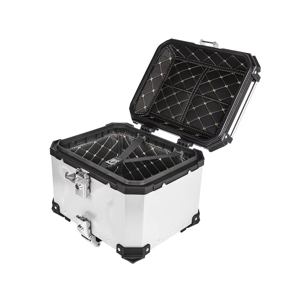 오토바이용 알루미늄 박스, 오토바이 상단 수납함, 후면 - Aluminum Top Case Luggage Box 45L 55L 리뷰 및 가격