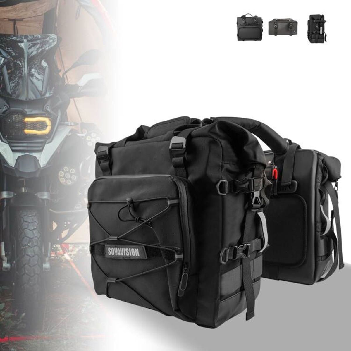 오토바이 안장 가방 방수 20L 사이드 파니 가방 BM - Motorcycle Saddlebags Hard Luggage Panniers 리뷰 및 가격
