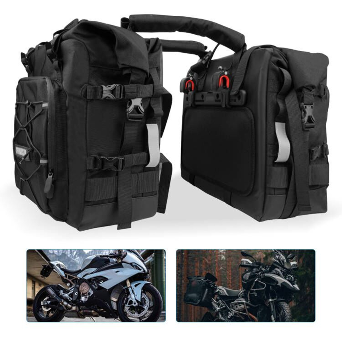 오토바이 안장 가방 방수 20L 사이드 파니 가방 BM - Motorcycle Saddlebags Hard Luggage Panniers 리뷰 및 가격
