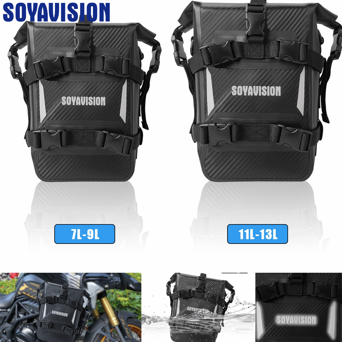 반사 오토바이 드라이 백 범퍼 크래시 바 가방 7L-9 - Motorcycle Crash Bar Waterproof Dry Bag 리뷰 및 가격