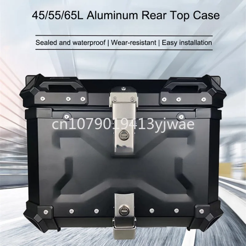 오토바이 리어 탑 케이스 모토 러기지 스토리지 테일 박 - Aluminum Top Case Luggage Box 45L 55L 리뷰 및 가격