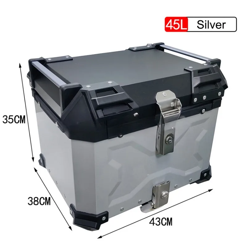 오토바이 리어 탑 케이스 모토 러기지 스토리지 테일 박 - Aluminum Top Case Luggage Box 45L 55L 리뷰 및 가격