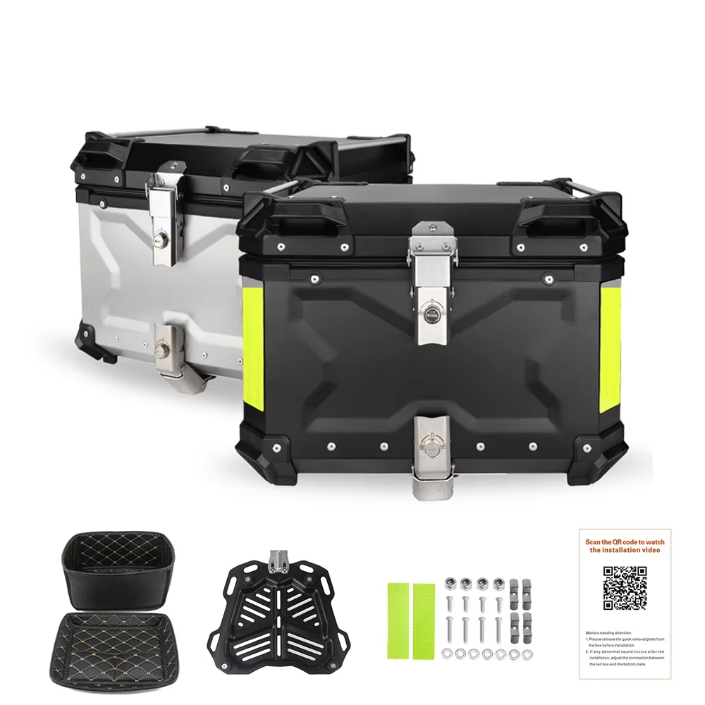 알루미늄 오토바이 리어 박스 45L 55L 65L 80 - Aluminum Top Case Luggage Box 45L 55L 리뷰 및 가격
