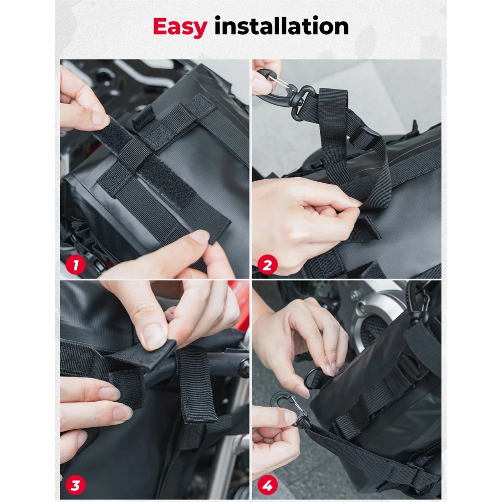 오토바이용 방수 사이드 백, 6.5L 용량, 야외용 방 - Motorcycle Crash Bar Waterproof Dry Bag 리뷰 및 가격