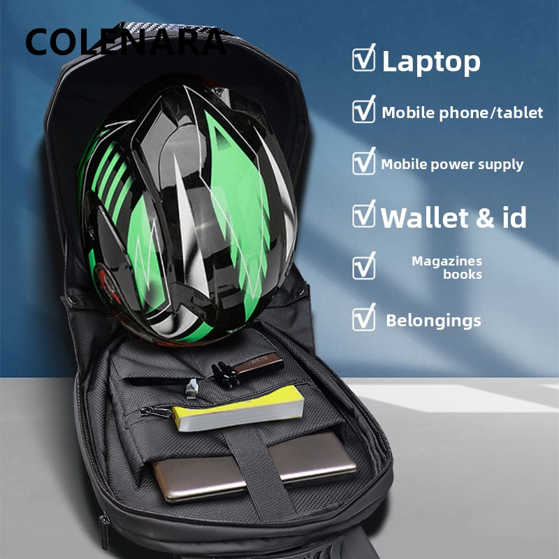 COLENARA 방수 배낭 ABS+PC 노트북 숄더백  - Motorcycle Helmet Backpack Waterproof Led 리뷰 및 가격