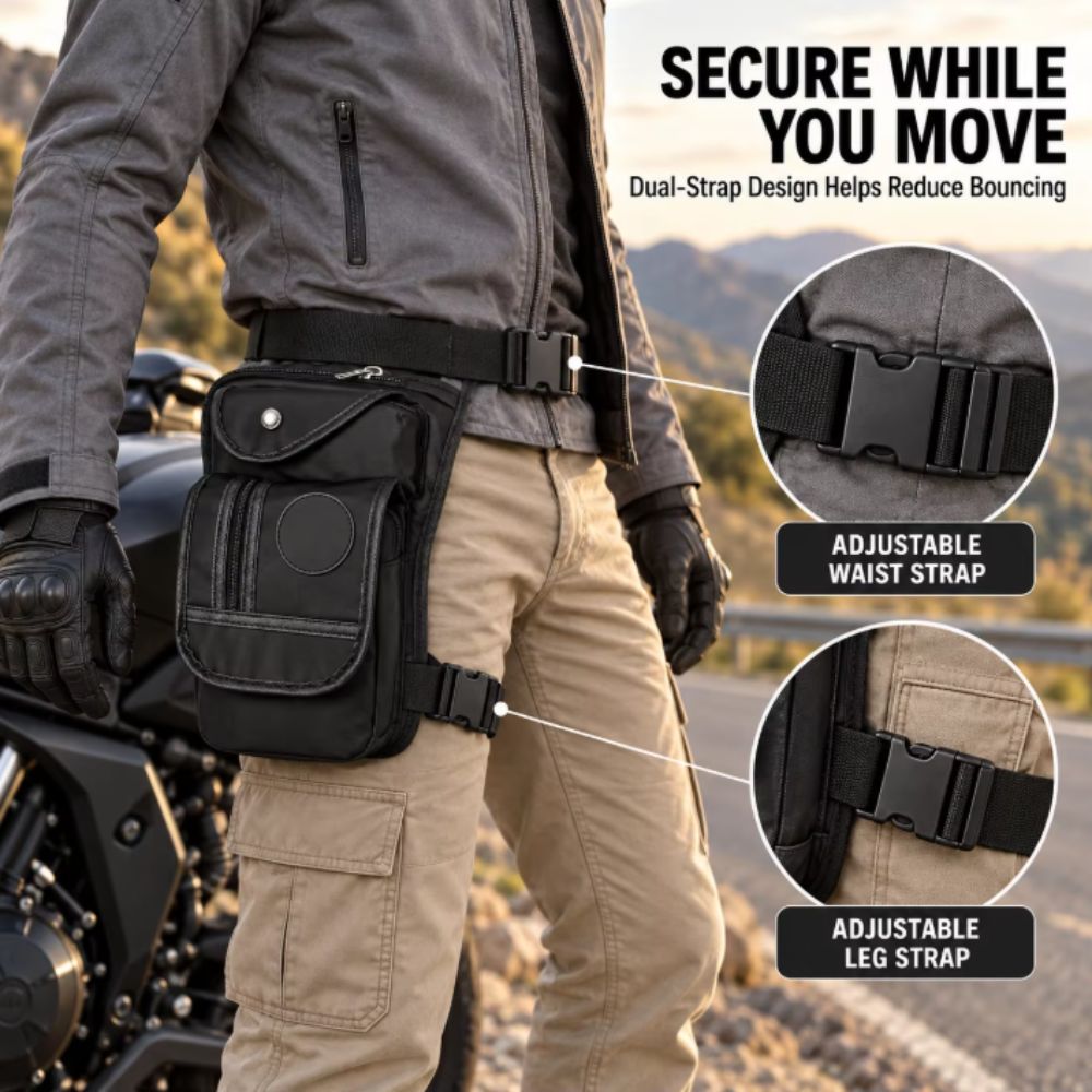 남성용 캔버스 소재 허벅지 가방, 나일론 소재, 길이  - Motorcycle Leg Bag Drop Thigh Pouch 리뷰 및 가격