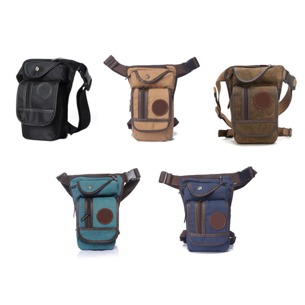 남성용 캔버스 소재 허벅지 가방, 나일론 소재, 길이  - Motorcycle Leg Bag Drop Thigh Pouch 리뷰 및 가격