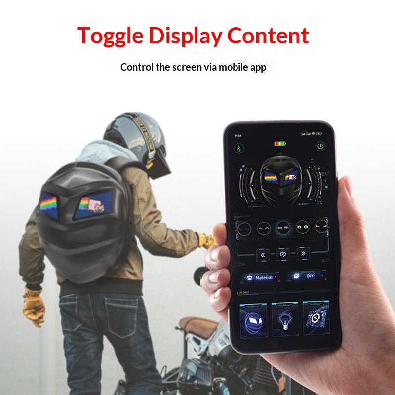 일반적인 LED 오토바이용 배낭, 방수 기능, 앱으로  - Motorcycle Helmet Backpack Waterproof Led 리뷰 및 가격