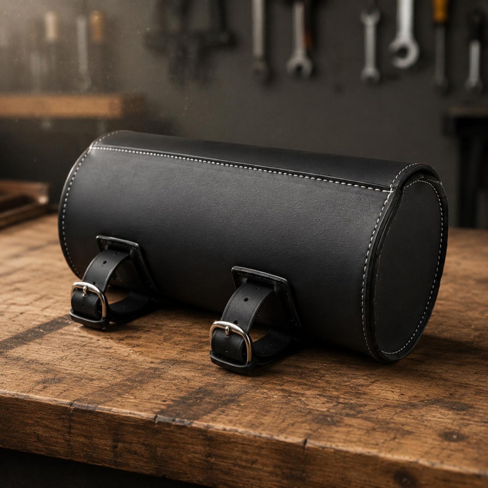 빈티지 가죽 오토바이 가방 내마모성 빈티지 가죽 핸들바 - Waterproof Motorcycle Handlebar Bag Pouch 리뷰 및 가격