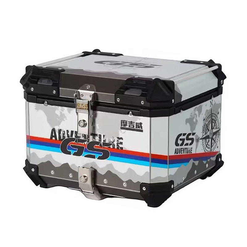 45L 55L 알루미늄 모터사이클 헬멧 박스 트렁크 탑 - Aluminum Top Case Luggage Box 45L 55L 리뷰 및 가격